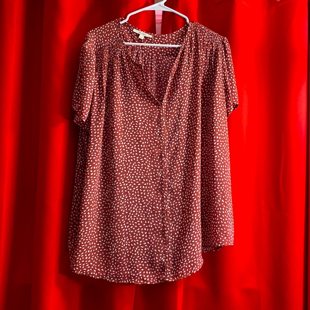 Fun2Fun Short Sleeve Blouse Size 3X